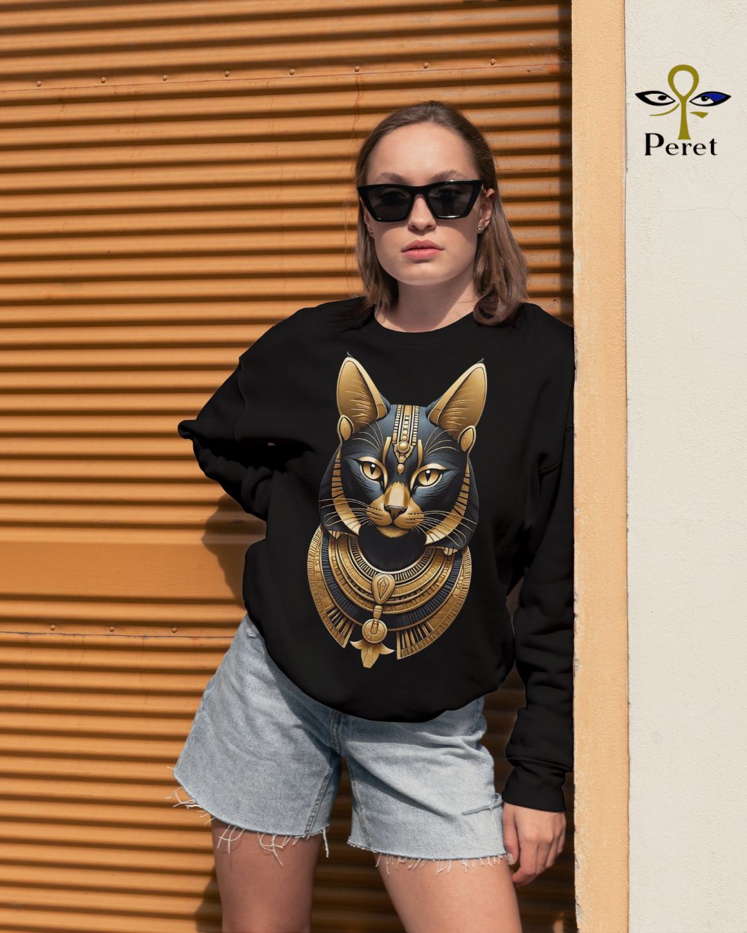 Bastet Goddess - Crew Neck Sweatshirt