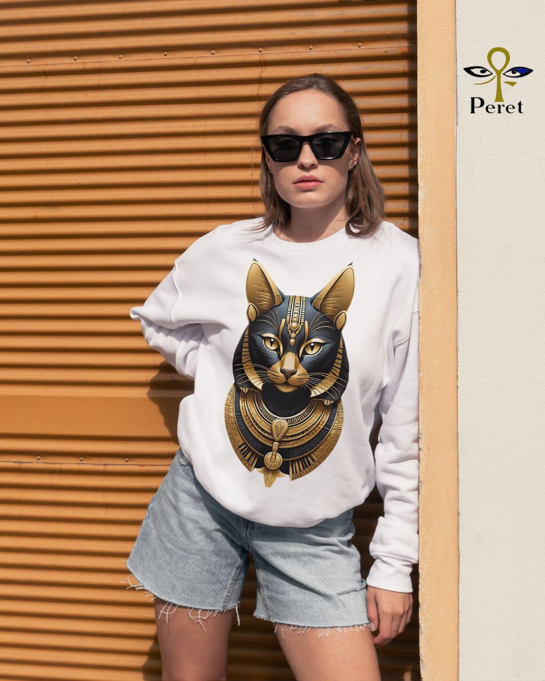 Bastet Goddess - Crew Neck Sweatshirt