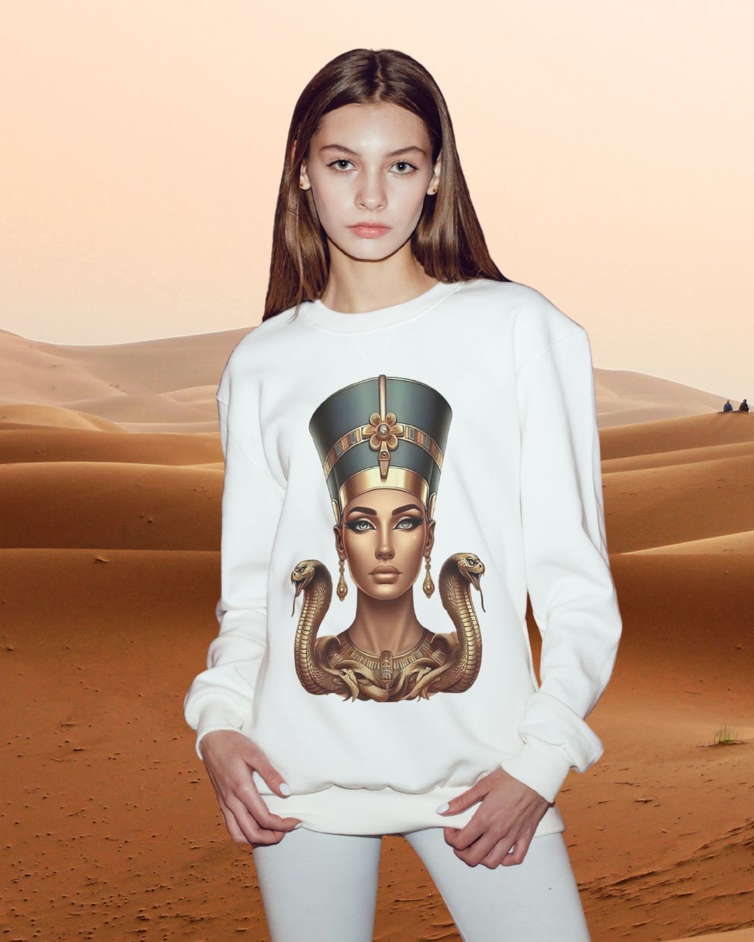 Golden Nefertiti - Crew Neck Sweatshirt